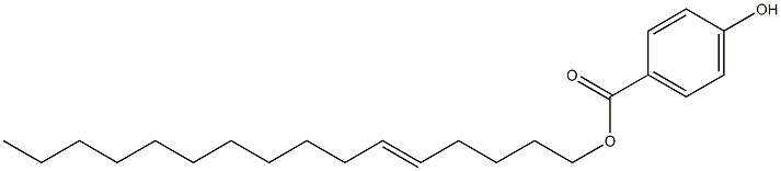 4-Hydroxybenzoic acid 5-hexadecenyl ester Structure