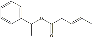 3-Pentenoic acid 1-phenylethyl ester 구조식 이미지