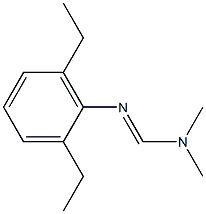 N2-(2,6-Diethylphenyl)-N1,N1-dimethylformamidine 구조식 이미지