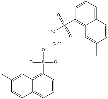 Bis(7-methyl-1-naphthalenesulfonic acid)calcium salt Structure