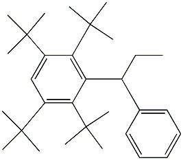 1-(2,3,5,6-Tetra-tert-butylphenyl)-1-phenylpropane 구조식 이미지