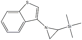 1-(Benzo[b]thiophen-3-yl)-2-trimethylsilylaziridine Structure