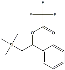 Trifluoroacetic acid [1-(phenyl)-2-(trimethylsilyl)ethyl] ester Structure