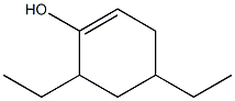 4,6-Diethyl-1-cyclohexen-1-ol Structure