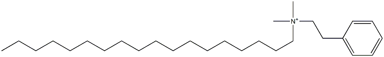 N,N-Dimethyl-N-octadecylbenzeneethanaminium 구조식 이미지