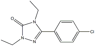 2,4-Diethyl-5-(4-chlorophenyl)-2H-1,2,4-triazol-3(4H)-one Structure