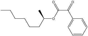 (-)-2-Phenylglyoxylic acid (R)-1-methylheptyl ester Structure