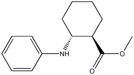 (1R,2R)-2-(Phenylamino)cyclohexane-1-carboxylic acid methyl ester 구조식 이미지