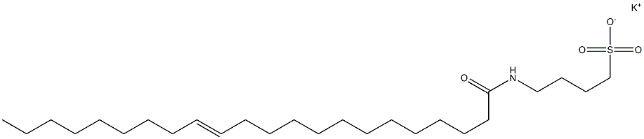 4-[[(E)-1-Oxo-13-docosen-1-yl]amino]-1-butanesulfonic acid potassium salt Structure