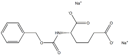 [S,(+)]-2-[[(Benzyloxy)carbonyl]amino]adipic acid disodium salt Structure