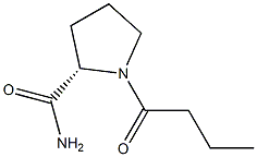 1-Butyryl-L-prolinamide 구조식 이미지