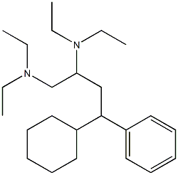 4-Cyclohexyl-N,N,N',N'-tetraethyl-4-phenyl-1,2-butanediamine Structure