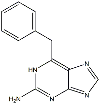 6-Benzyl-2-amino-1H-purine 구조식 이미지