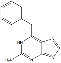 6-Benzyl-2-amino-1H-purine Structure