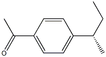 (-)-4'-[(S)-sec-Butyl]acetophenone 구조식 이미지