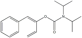 N,N-Diisopropylcarbamic acid (3E)-4-phenyl-1,3-butadien-3-yl ester Structure