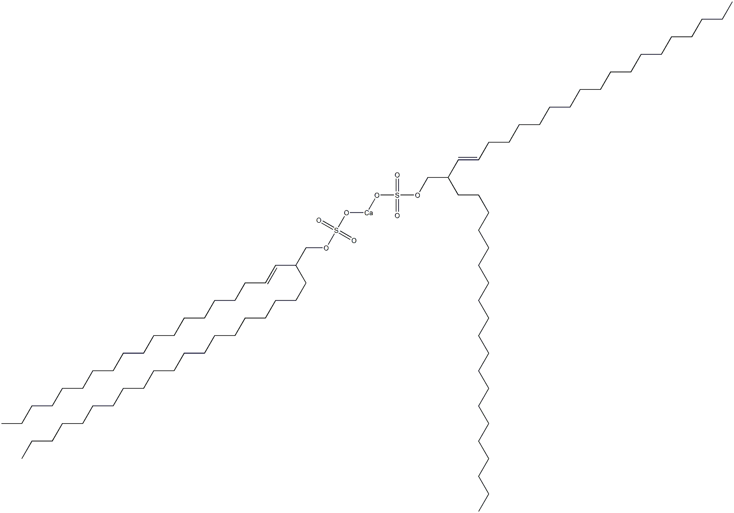 Bis[2-(1-nonadecenyl)docosyloxysulfonyloxy]calcium 구조식 이미지