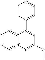 2-Methoxy-4-phenylpyrido[1,2-b]pyridazin-9-ium 구조식 이미지