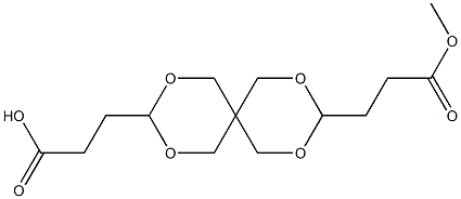 2,4,8,10-Tetraoxaspiro[5.5]undecane-3,9-bis(propionic acid methyl) ester 구조식 이미지