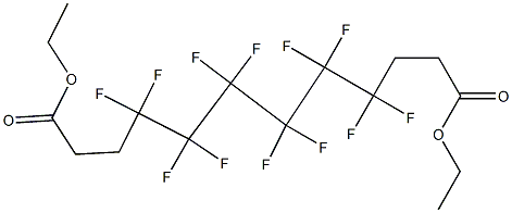 4,4,5,5,6,6,7,7,8,8,9,9-Dodecafluorododecanedioic acid diethyl ester Structure