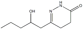 4,5-Dihydro-6-[2-hydroxypentyl]pyridazin-3(2H)-one 구조식 이미지