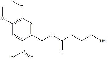 4-Aminobutyric acid (4,5-dimethoxy-2-nitrophenyl)methyl ester 구조식 이미지