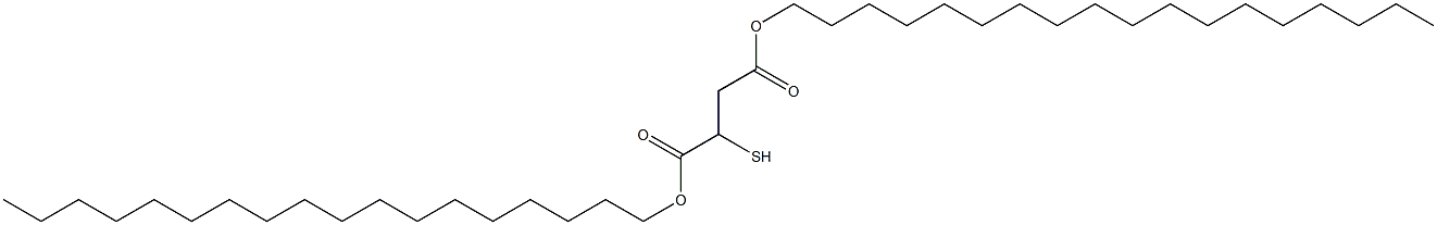 2-Mercaptosuccinic acid dioctadecyl ester 구조식 이미지