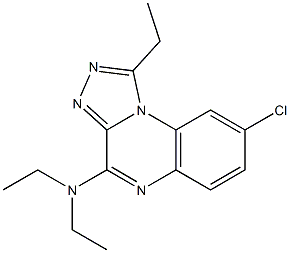 8-Chloro-4-diethylamino-1-ethyl[1,2,4]triazolo[4,3-a]quinoxaline 구조식 이미지