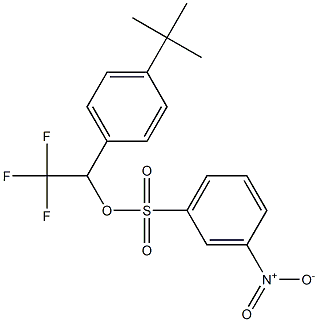 3-Nitrobenzenesulfonic acid 2,2,2-trifluoro-1-(4-tert-butylphenyl)ethyl ester Structure