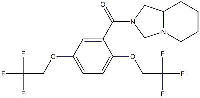 2-[[2,5-Bis(2,2,2-trifluoroethoxy)phenyl]carbonyl]octahydroimidazo[1,5-a]pyridine Structure