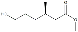 [R,(+)]-6-Hydroxy-3-methylhexanoic acid methyl ester 구조식 이미지