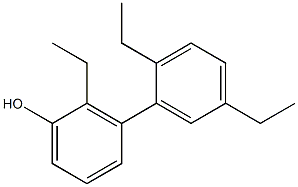 2-Ethyl-3-(2,5-diethylphenyl)phenol 구조식 이미지