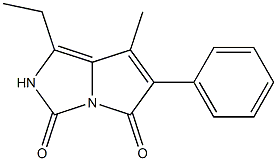 7-Methyl-6-phenyl-1-ethyl-2H-pyrrolo[1,2-c]imidazole-3,5-dione 구조식 이미지