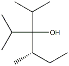 [S,(-)]-3-Isopropyl-2,4-dimethyl-3-hexanol 구조식 이미지