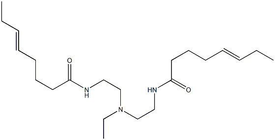 N,N'-[Ethyliminobis(2,1-ethanediyl)]bis(5-octenamide) Structure