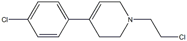 1-(2-Chloroethyl)-4-(p-chlorophenyl)-1,2,3,6-tetrahydropyridine 구조식 이미지