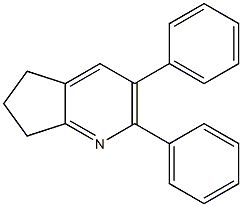 2,3-Diphenyl-6,7-dihydro-5H-cyclopenta[b]pyridine Structure