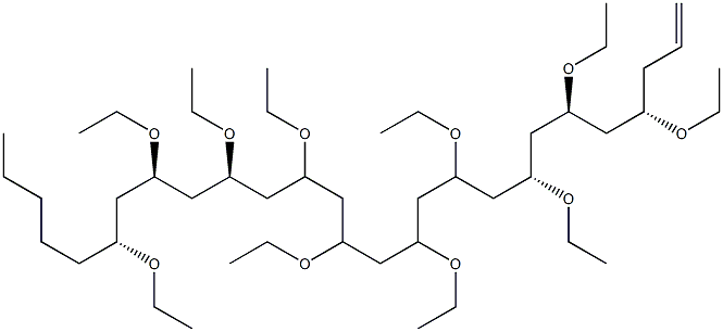 (4S,6S,8S,18R,20R,22R)-4,6,8,10,12,14,16,18,20,22-Decaethoxy-1-heptacosene Structure