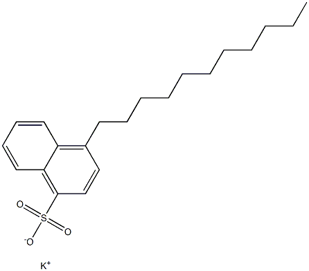 4-Undecyl-1-naphthalenesulfonic acid potassium salt Structure