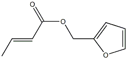 Crotonic acid furfuryl ester 구조식 이미지