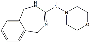 N-(4-Morpholinyl)-4,5-dihydro-1H-2,4-benzodiazepin-3-amine 구조식 이미지