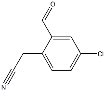4-Chloro-2-formylbenzeneacetonitrile Structure