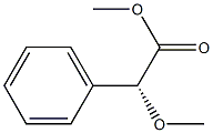 (R)-Methoxyphenylacetic acid methyl ester 구조식 이미지