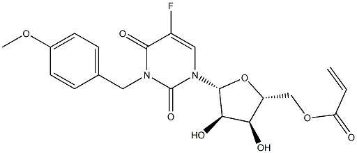 5-Fluoro-3-(4-methoxybenzyl)-5'-O-acryloyluridine 구조식 이미지