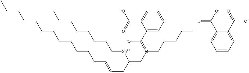 Bis[phthalic acid 1-(2-pentadecenyl)]dioctyltin(IV) salt Structure