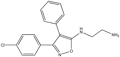 N-[4-Phenyl-3-(4-chlorophenyl)isoxazol-5-yl]ethane-1,2-diamine Structure