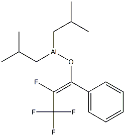 Diisobutyl[(Z)-1-phenyl-2,3,3,3-tetrafluoro-1-propenyloxy]aluminum Structure