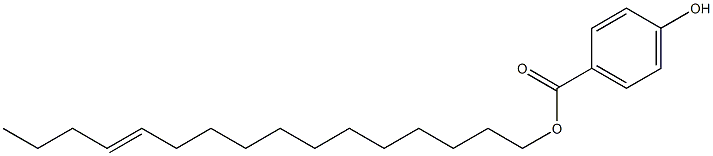 4-Hydroxybenzoic acid 12-hexadecenyl ester Structure