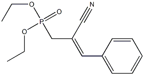 [2-Cyano-3-phenyl-2-propenyl]phosphonic acid diethyl ester Structure