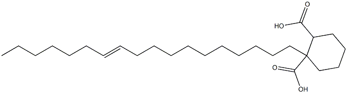 Cyclohexane-1,2-dicarboxylic acid hydrogen 1-(11-octadecenyl) ester 구조식 이미지